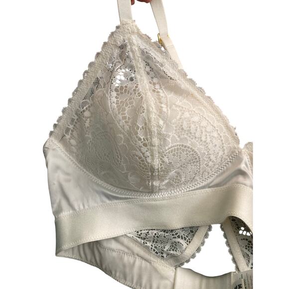 NWT Aerie Real Power Wireless Push Up Paisley Lace Bra Size 36C in Soft Muslin - Picture 11 of 11